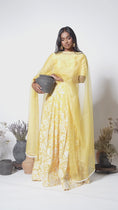Load and play video in Gallery viewer, YELLOW WILD FLOWER DUPATTA