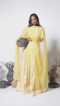 Load and play video in Gallery viewer, YELLOW WILD FLOWER DUPATTA
